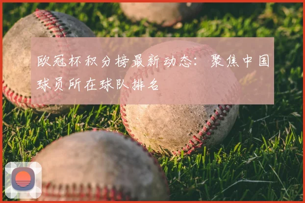 欧冠杯积分榜最新动态:聚焦中国球员所在球队排名